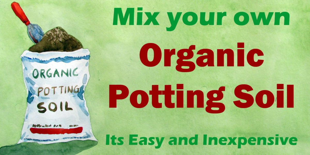 How to make your own Inexpensive Organic Potting Soil