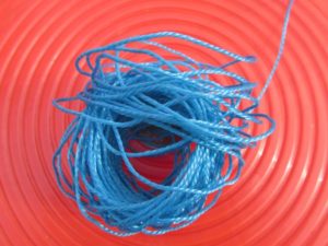 UV resistant string for tying shade cloth