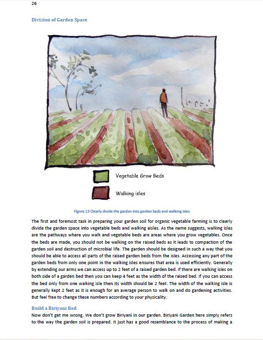 organic urban farming book page sample
